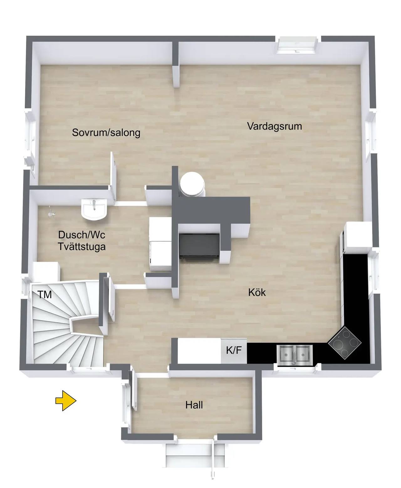Planritning för Björklinge-Hammarby 82