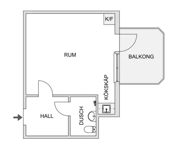 Planritning för Götgatan 24B
