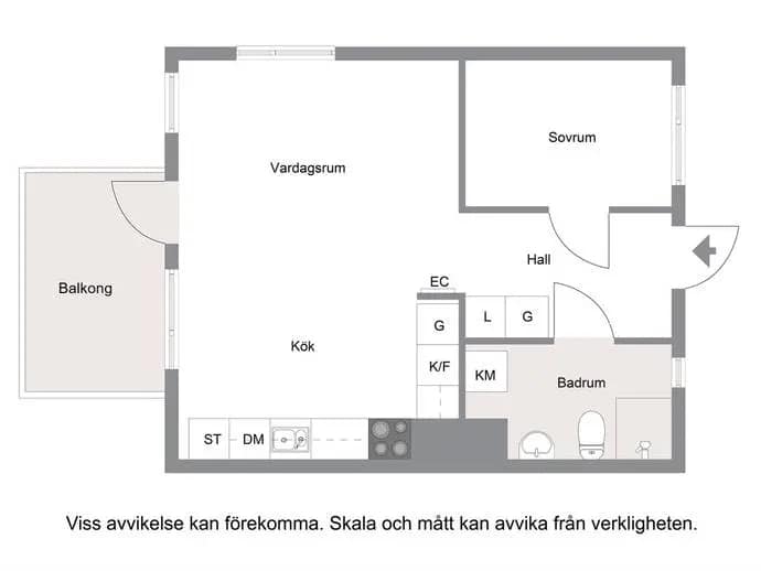 Planritning för HAMMARVÄGEN 64