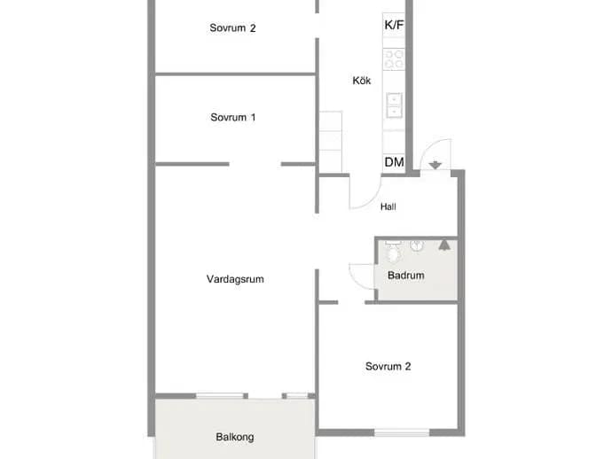 Floor plan for Jägersrovägen 15B