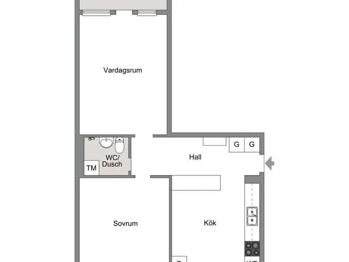 Planritning för REKYLGATAN 19