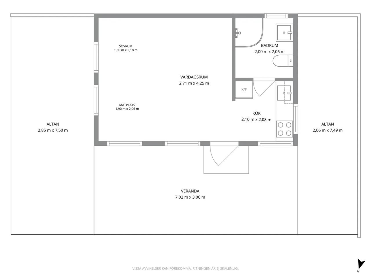 Floor plan for Helmutsrogatan 11
