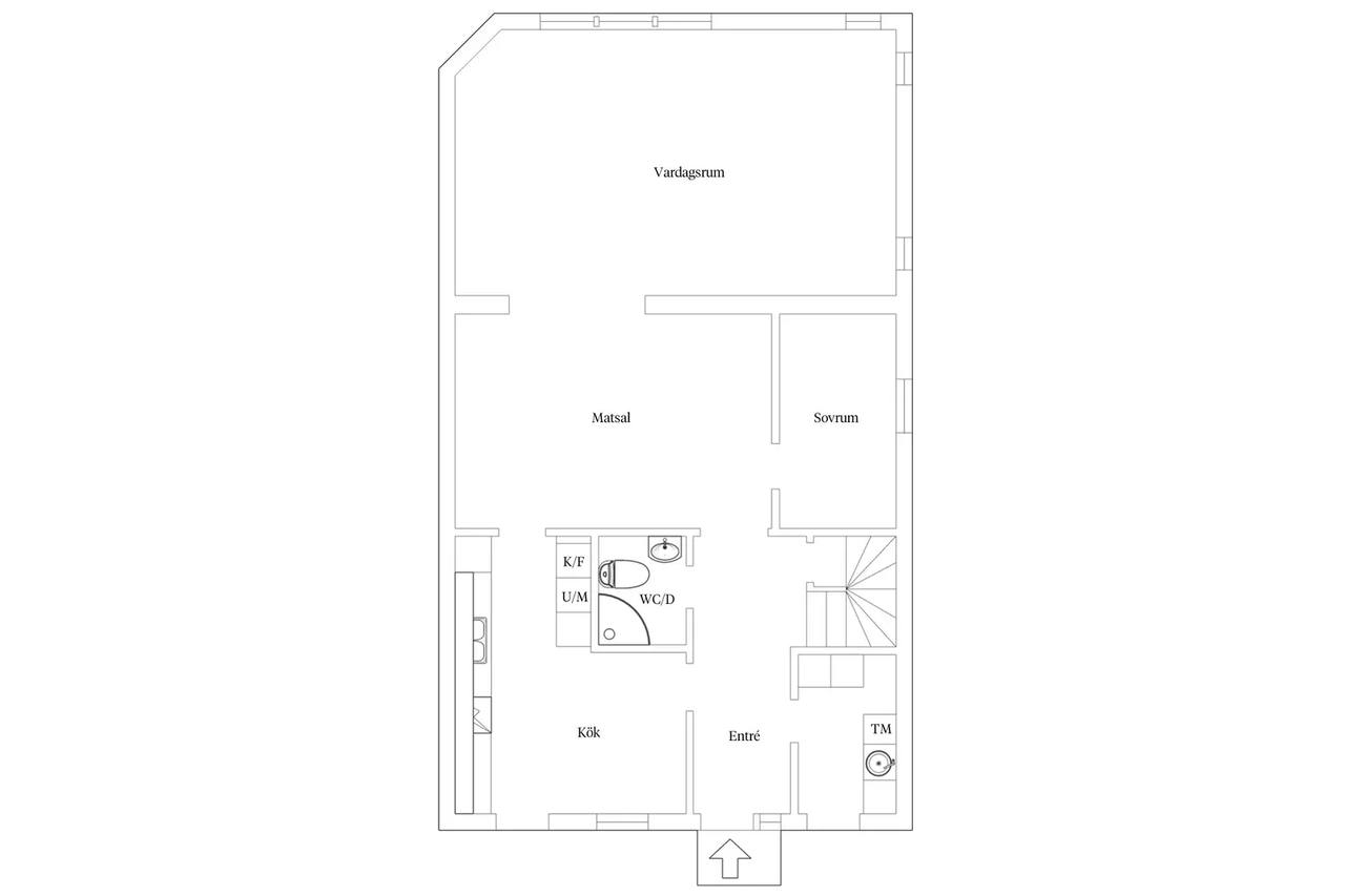 Floor plan for Famnamålstorget 5
