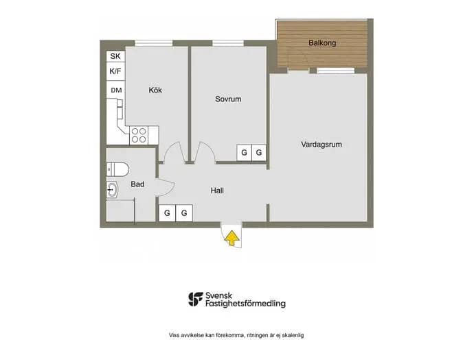 Floor plan for Fagerdalsvägen 3