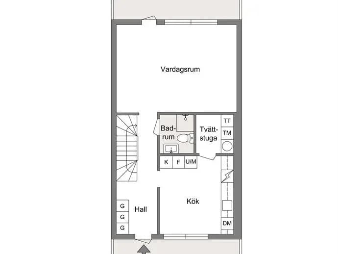 Planritning för Rambogatan 407