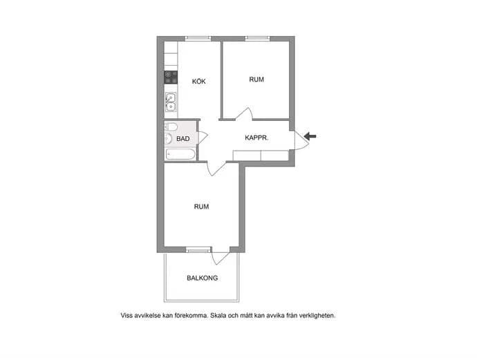 Floor plan for Bjursätragatan 110