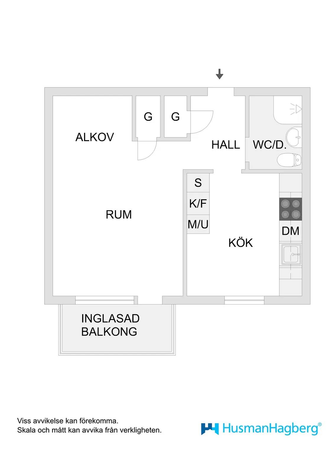 Floor plan for Gustav Garvares Gata 10A