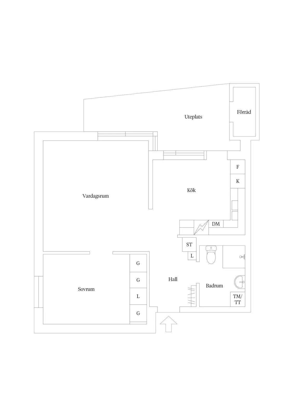 Planritning för Turingevägen 63