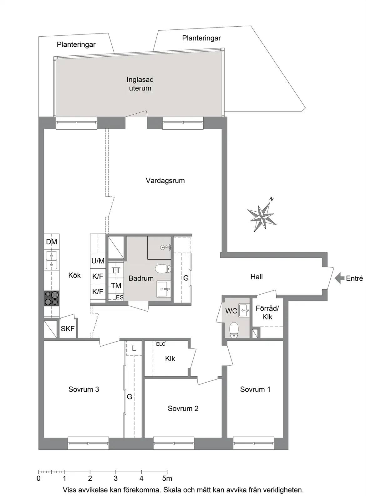 Planritning för Kopparvägen 5