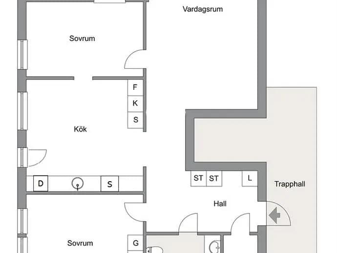Floor plan for Aprikosgatan 82