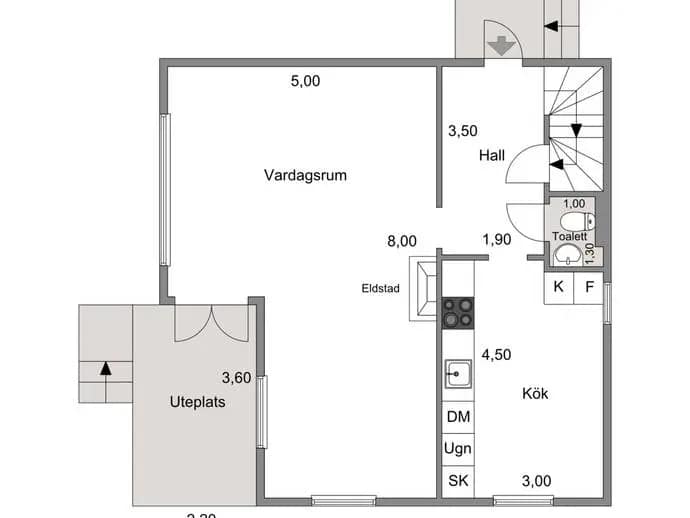 Planritning för Fridhemsgatan 10