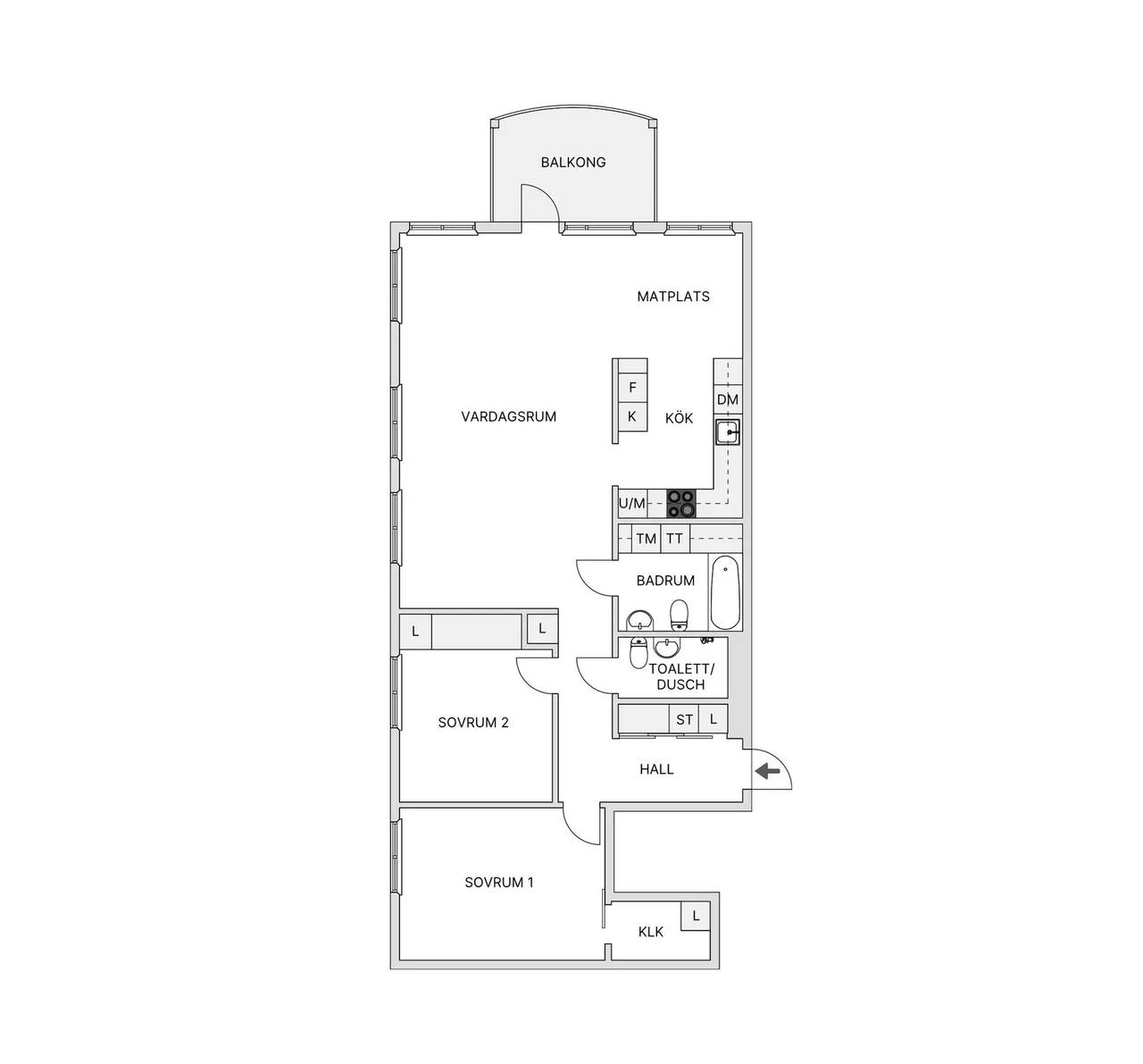 Planritning för Åbrinksvägen 37