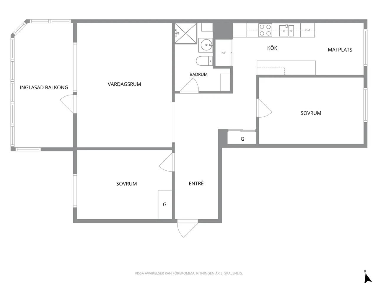 Floor plan for Ormvråksgatan 11