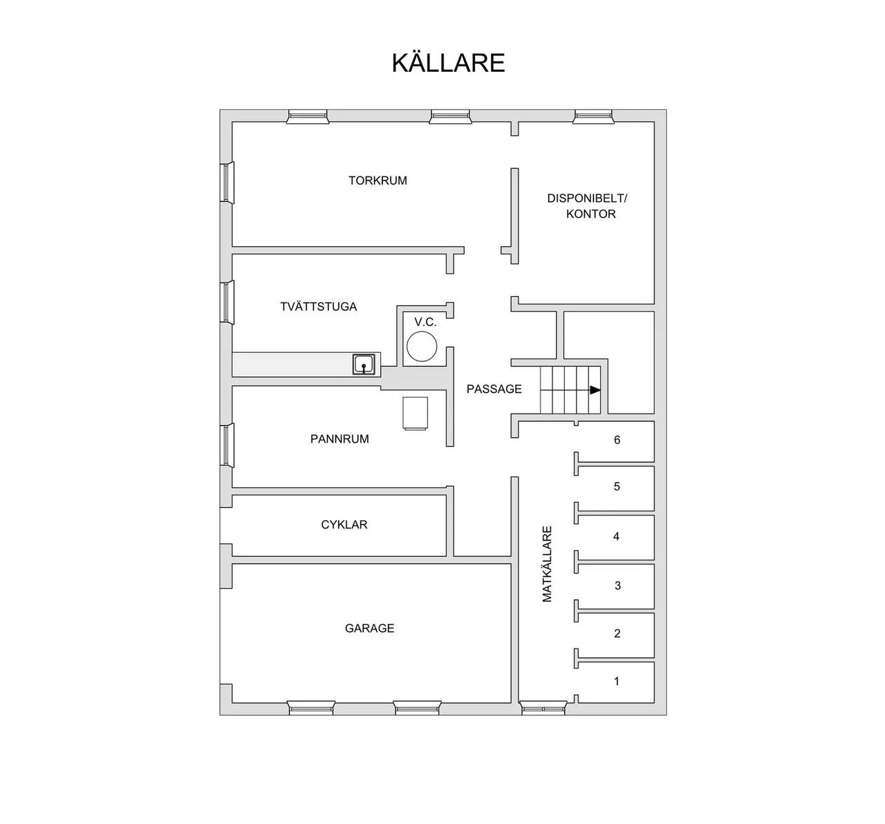 Floor plan for Norrstrandsgatan 34