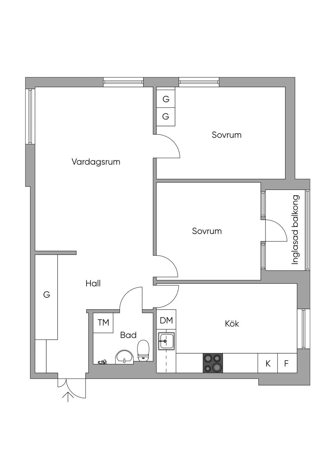 Planritning för Tornslingan 39