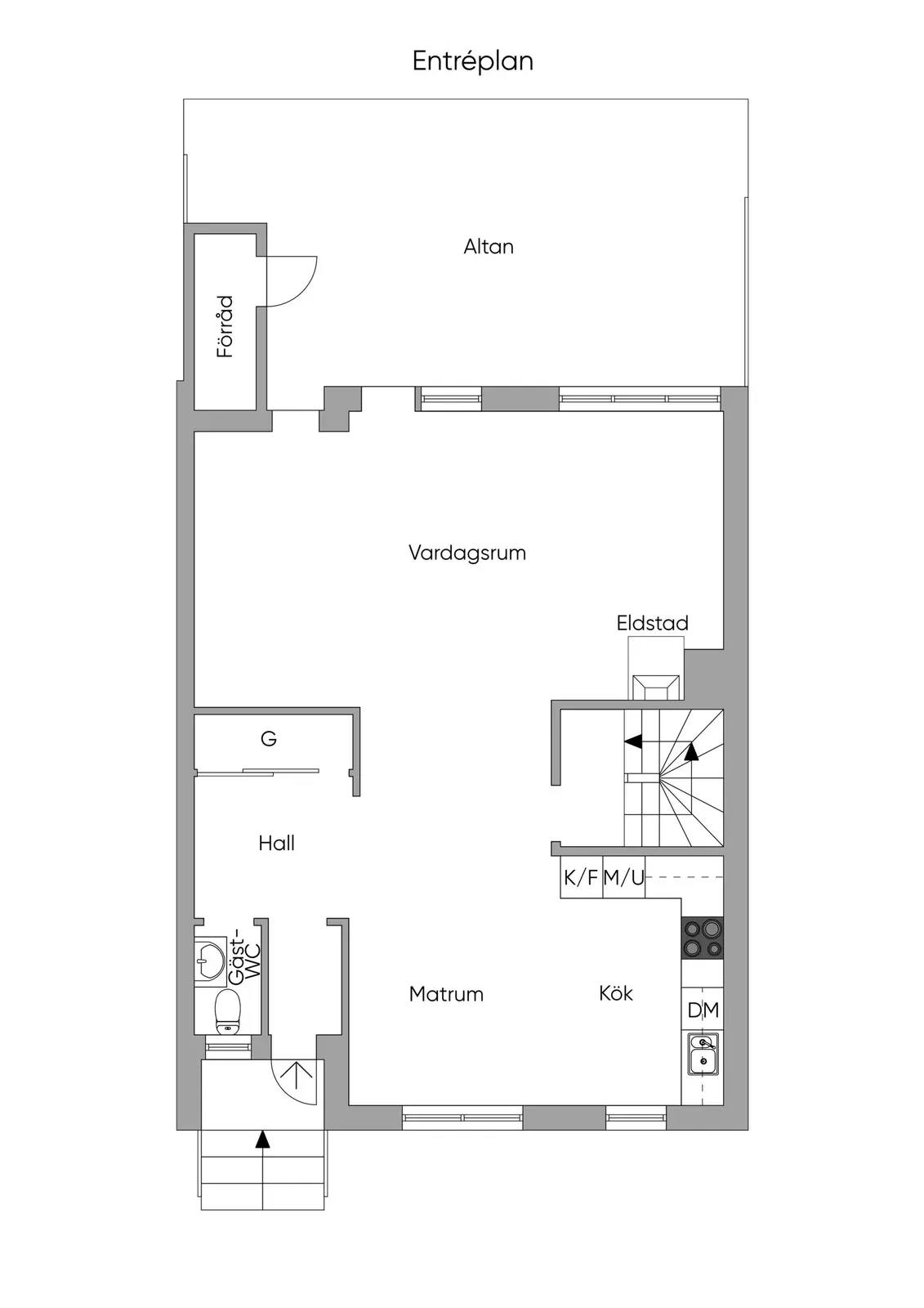 Floor plan for Riddersviksvägen 170
