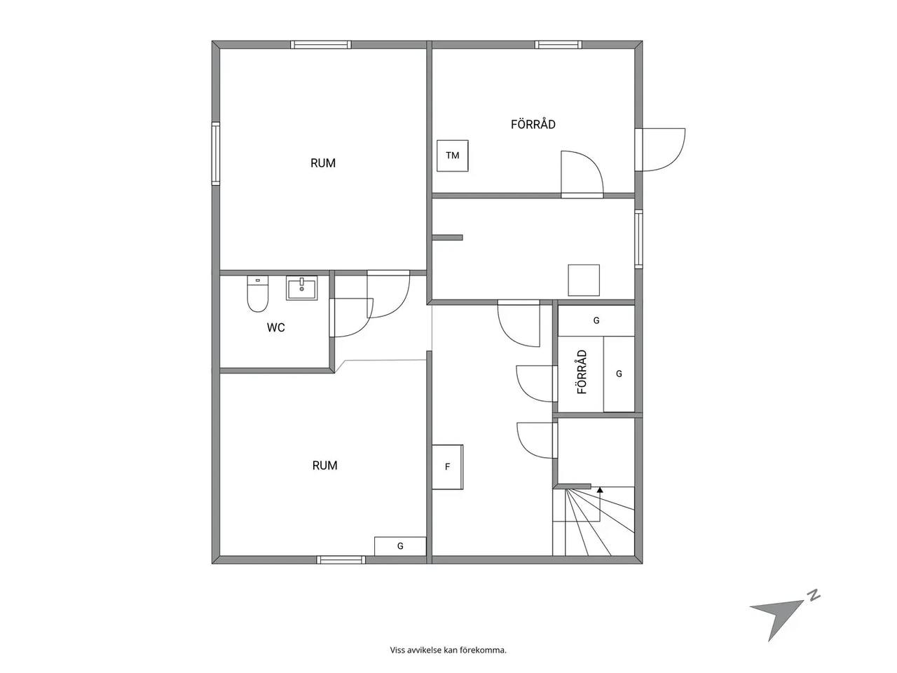 Floor plan for Sjösätersvägen 15