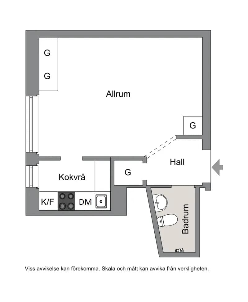 Floor plan for Sankt Göransgatan 153, 9 tr