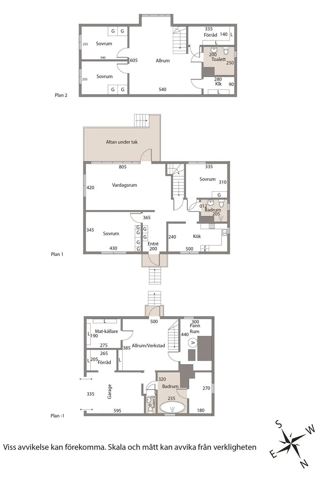 Floor plan for Rosenvägen 8