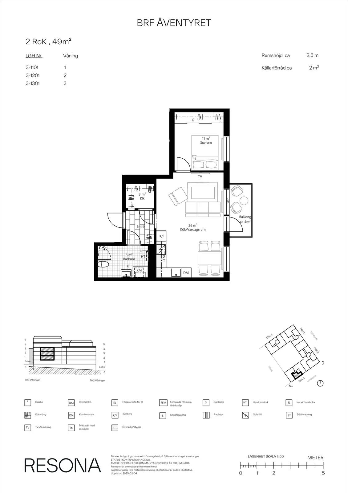 Floor plan for Stenknäcksgatan 12
