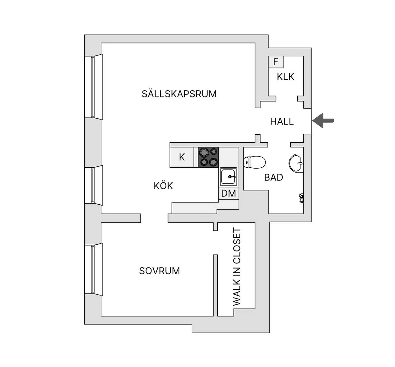 Floor plan for Ölandsgatan 48