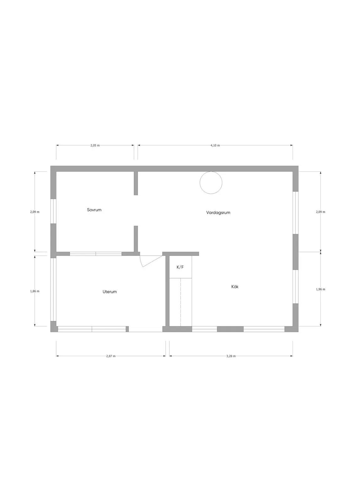 Floor plan for Tvillingholmarna 4