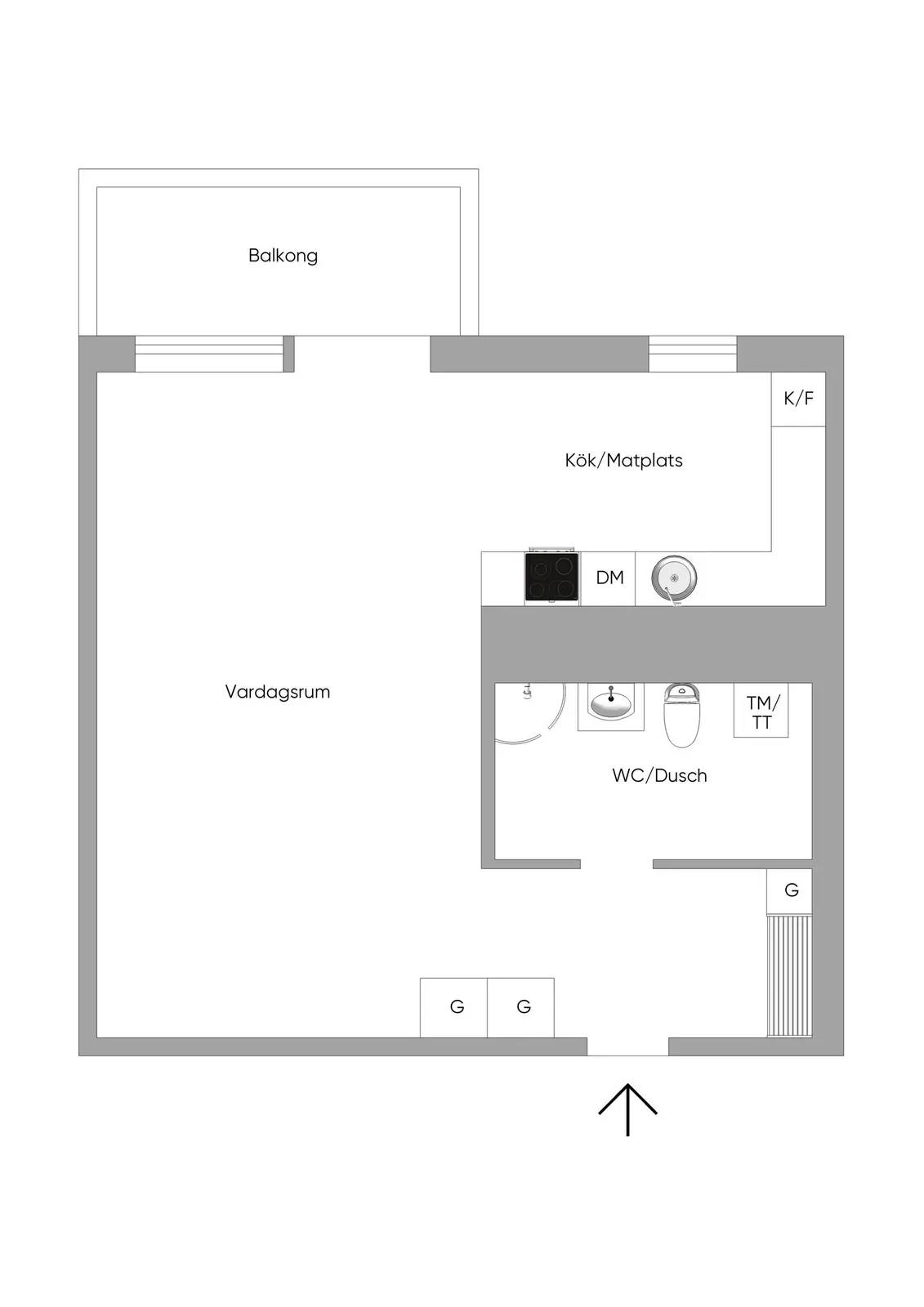 Planritning för Stensövägen 3
