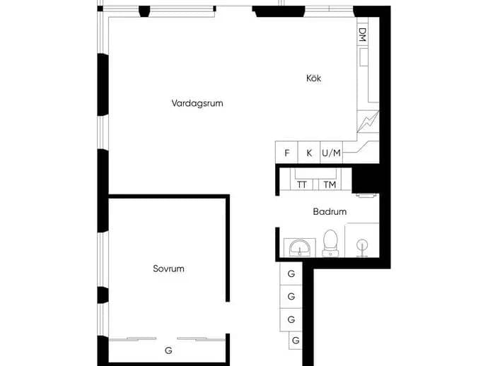 Floor plan for Golfbanevägen 13