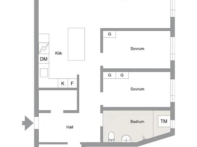 Floor plan for Teleskopgatan 10