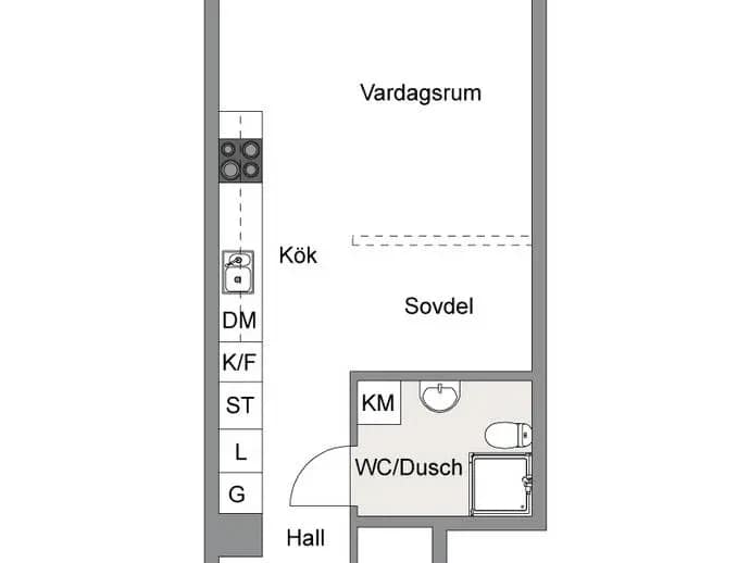 Floor plan for Husarviksgatan 16