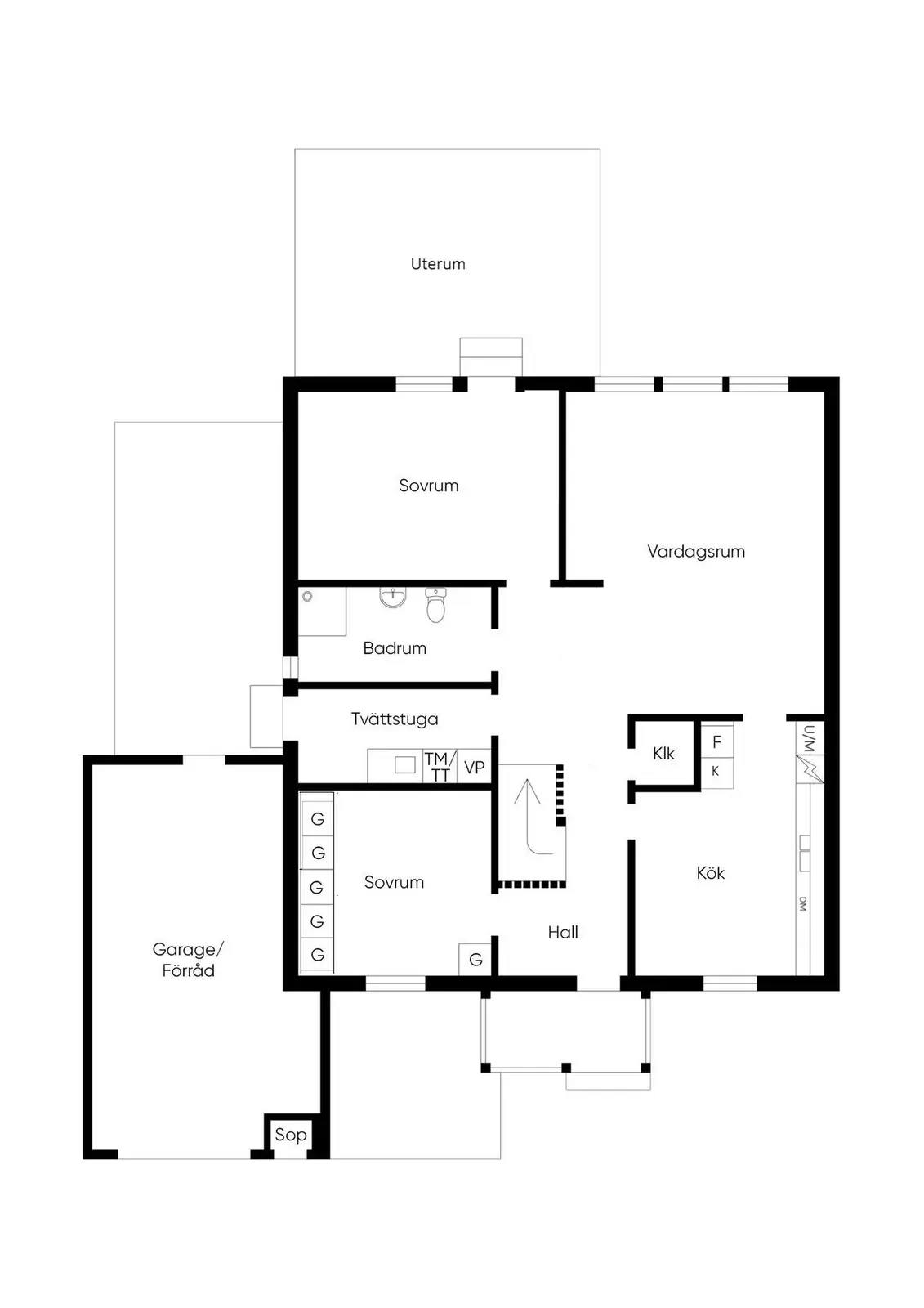 Floor plan for Erikslundsvägen 4B