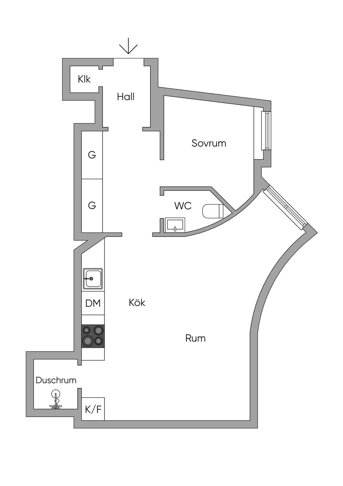 Floor plan for Kronobergsgatan 19