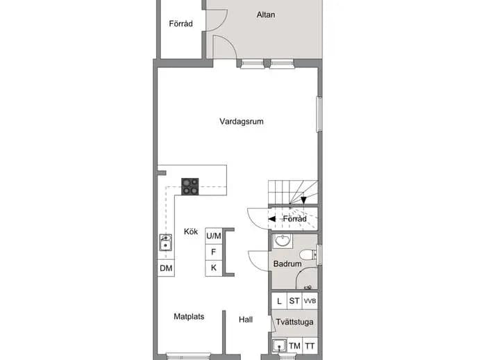 Floor plan for Norra Atriumvägen 6