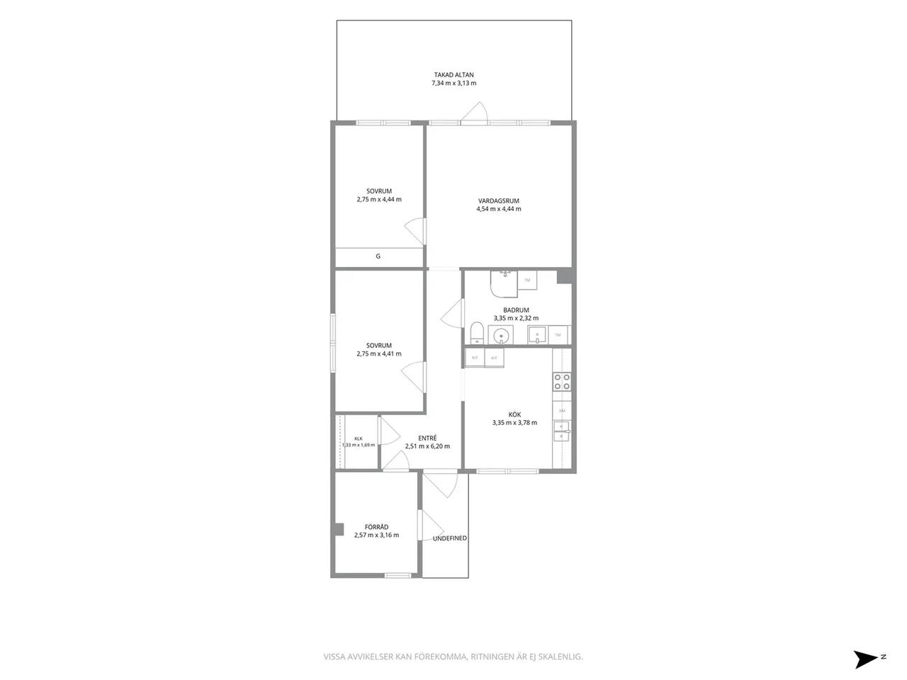 Floor plan for Bläcksvampen 2