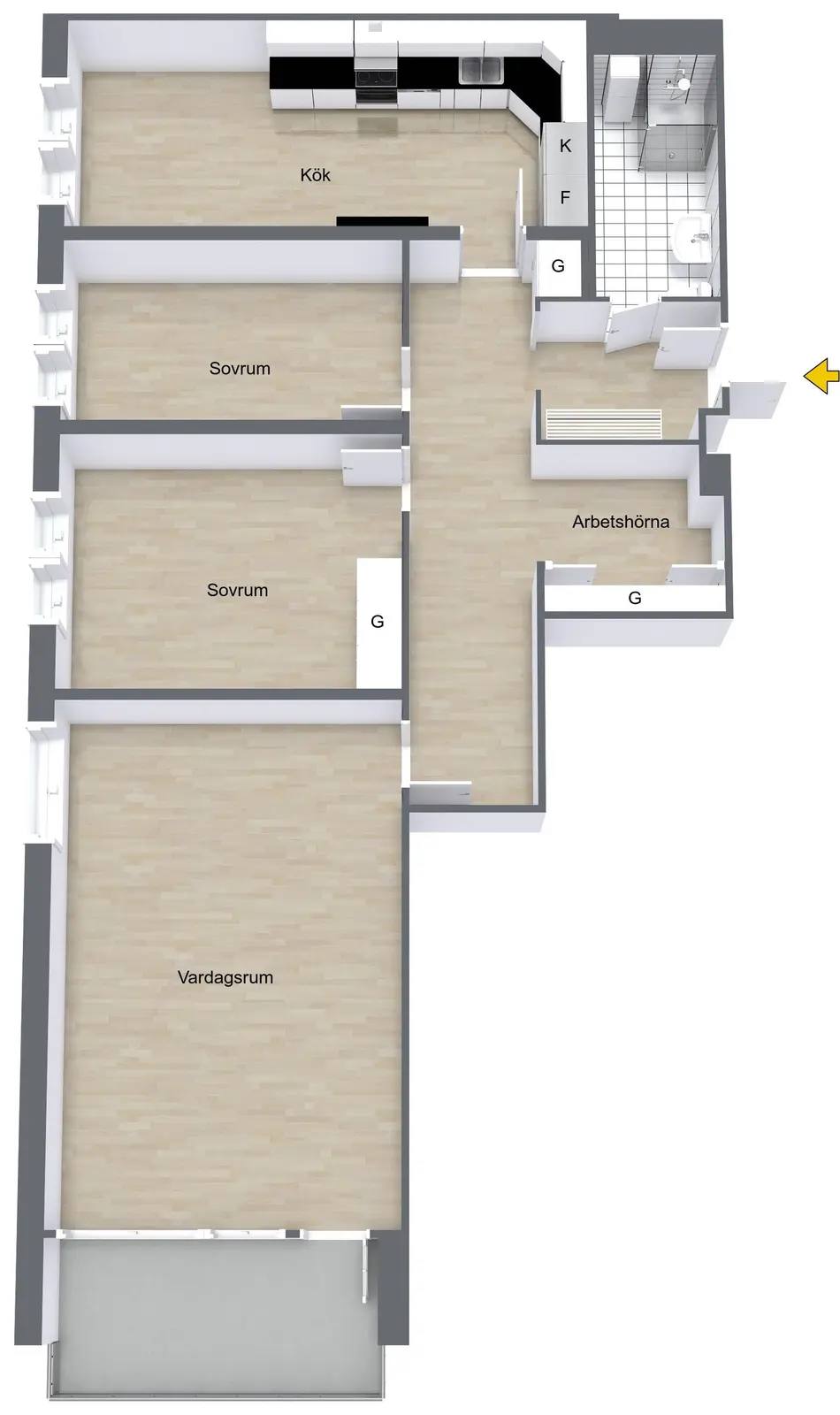 Planritning för Tiundagatan 41