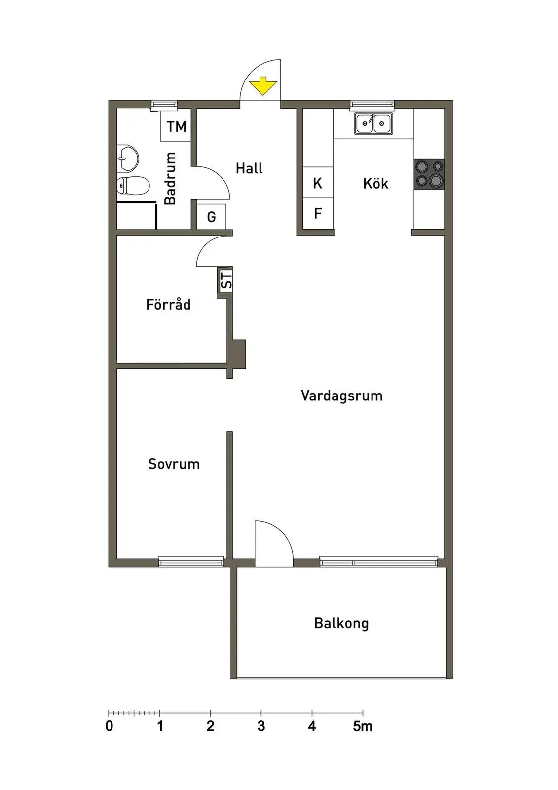 Floor plan for Nibblevägen 6