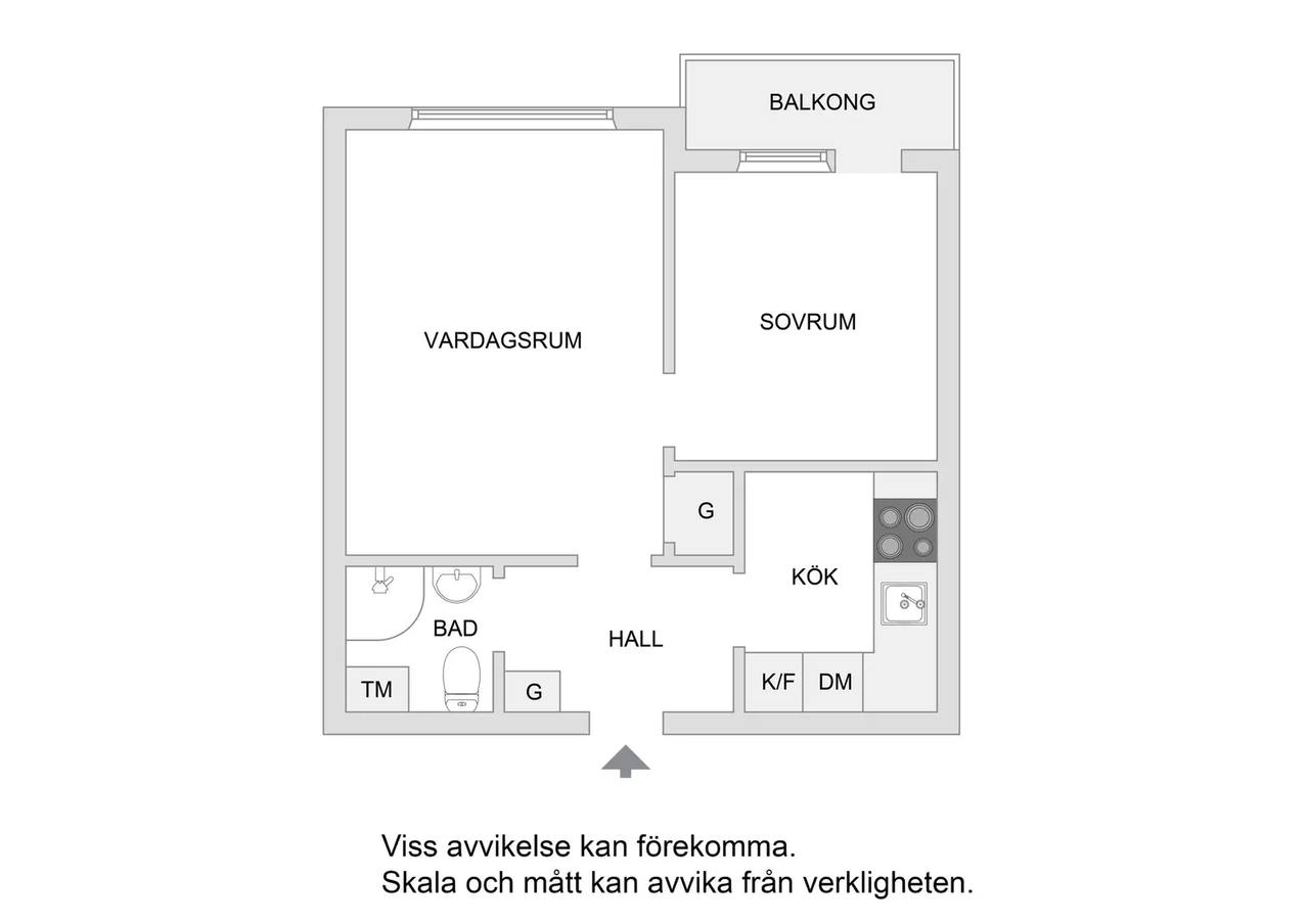 Floor plan for Kungsklippan 14
