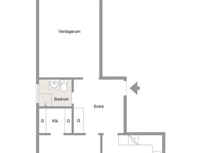 Planritning för Sörbygatan 67A