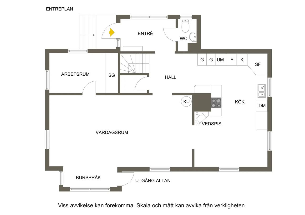 Floor plan for Gryningsvägen 12
