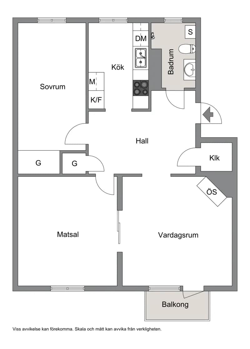 Floor plan for Skeppargatan 29