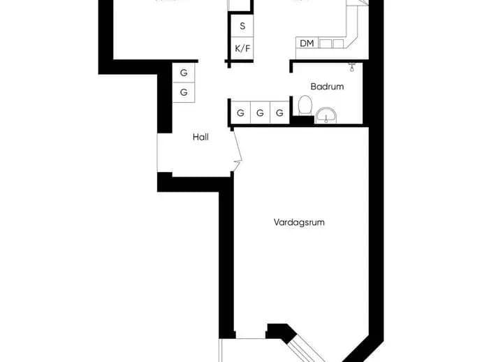 Floor plan for Vattugatan 10b