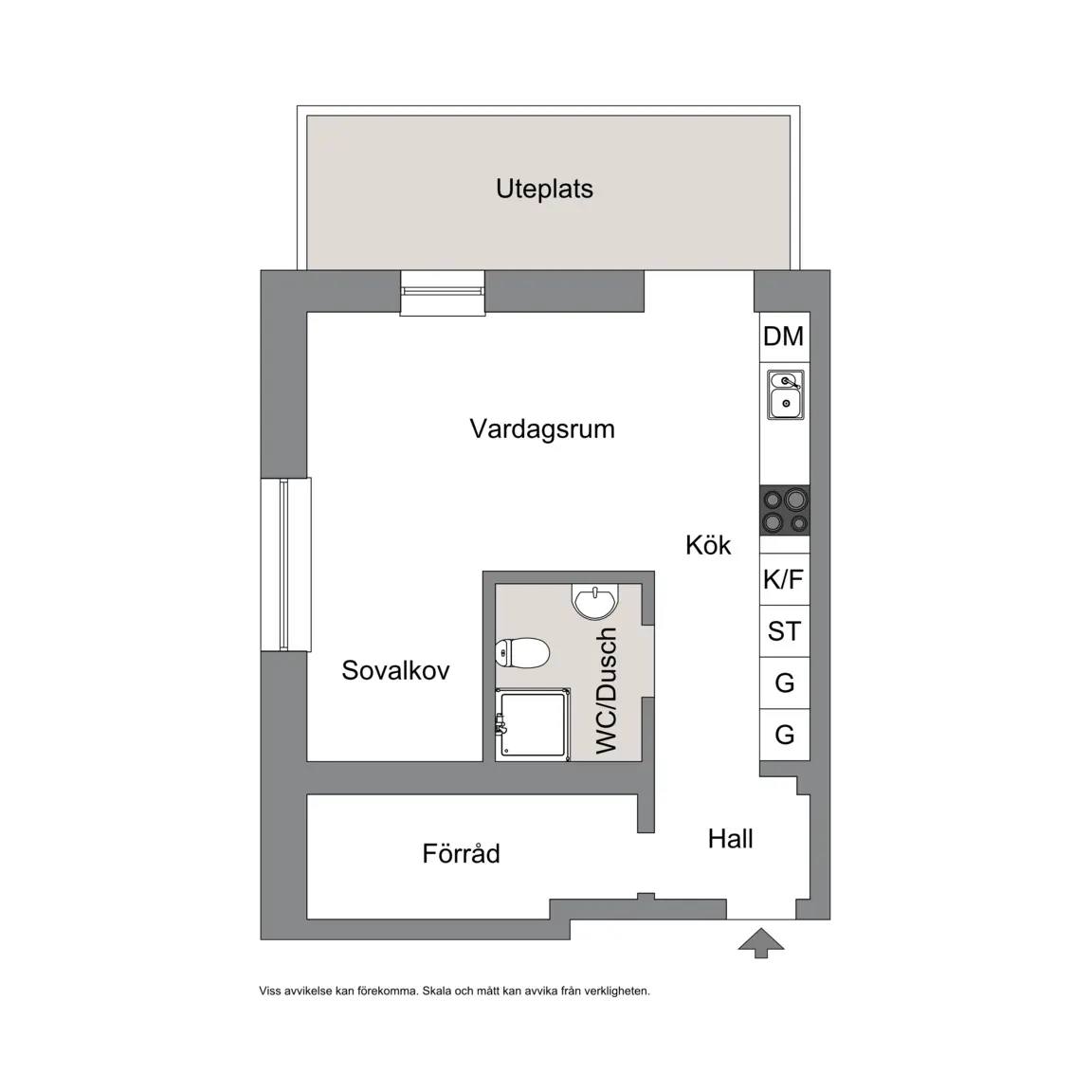 Floor plan for Kruthusbacken 80A