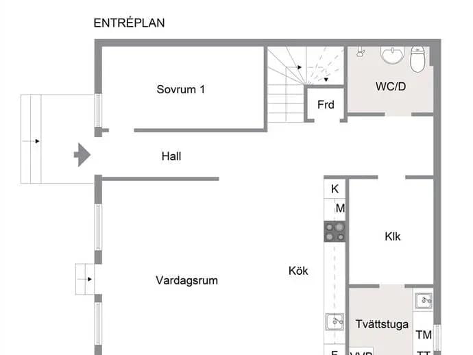 Floor plan for Edelundavägen 28