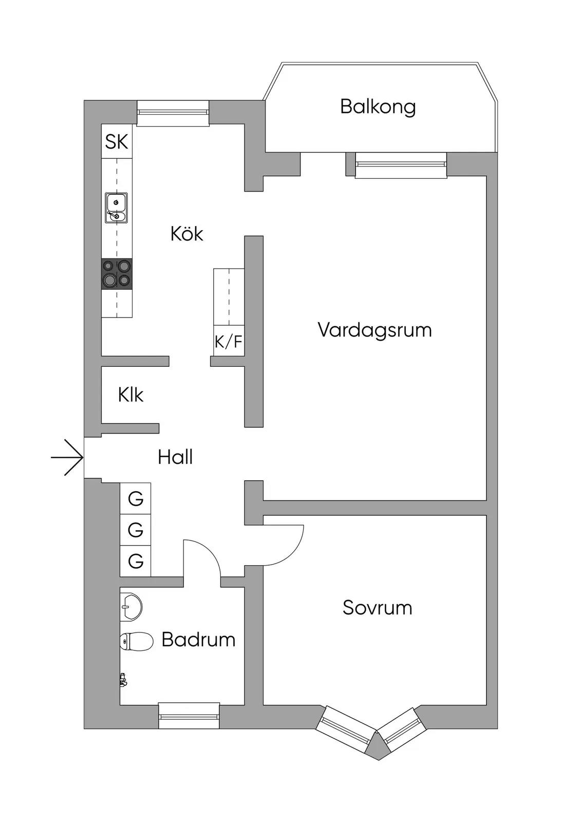 Planritning för Fyrskeppsvägen 31