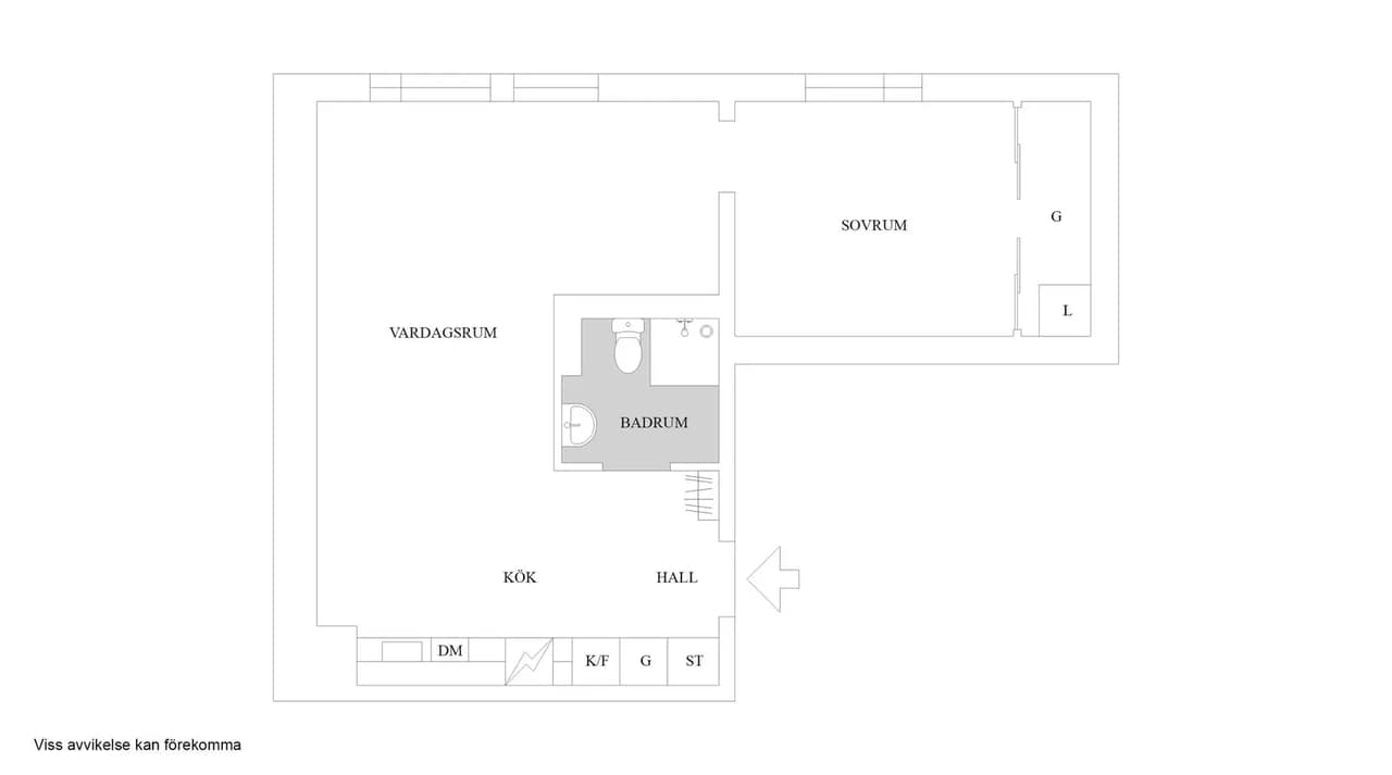 Floor plan for Gimogatan 13A