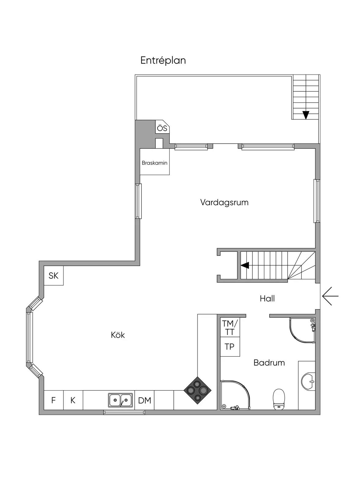 Floor plan for Kristinelundsvägen 19