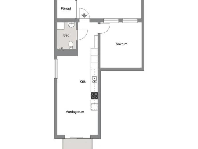 Floor plan for Mala Benetts gränd 1