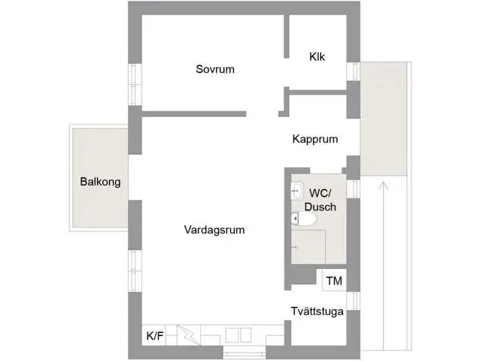 Planritning för Sveavägen 15 A