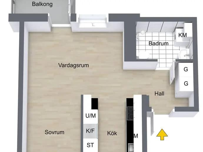 Planritning för Leopoldsgatan 19