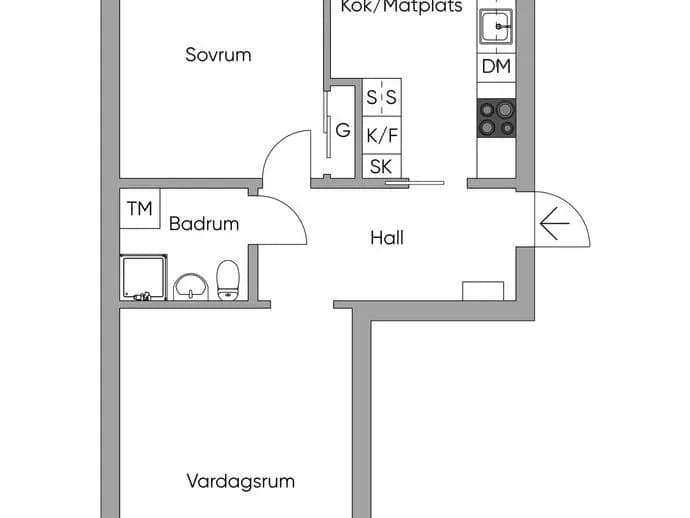 Floor plan for Ringvägen 54